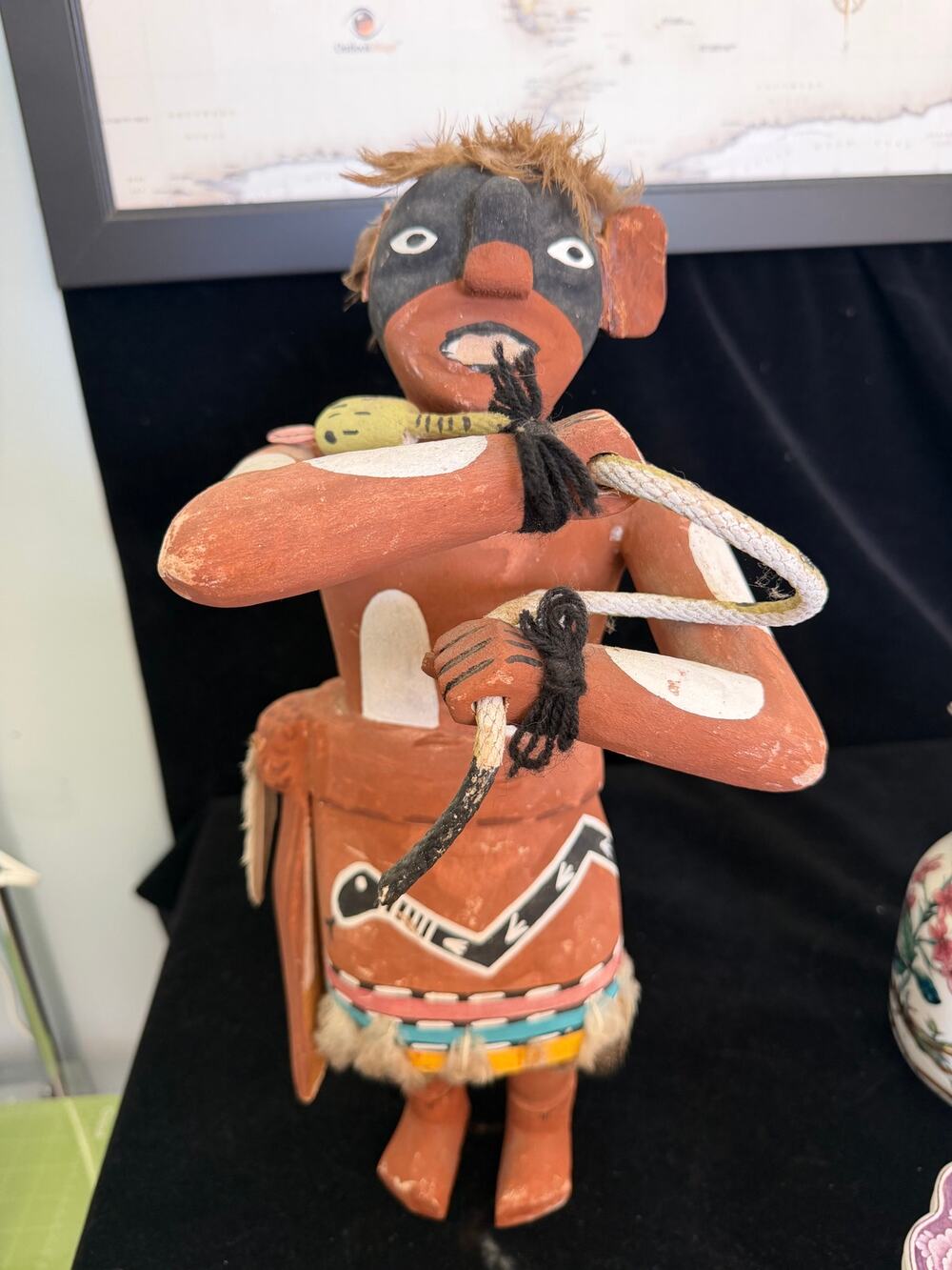 Vintage Hopi Chusona Snake Dancer Kachina Doll 18"